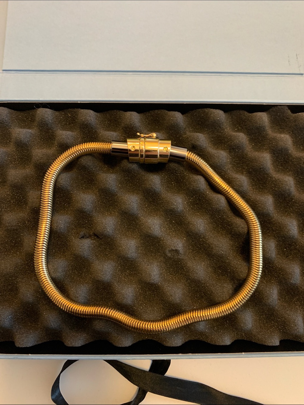 Gold-Tone Snake Chain Choker Necklace. Lanvin.